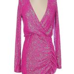 Show Me Your Mumu  Party Hop Pink Disco Sequins Mini Dress M NWT Photo 3