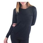Zyia Black Chill Long Sleeve Tee Sz. XL Breathable Yoga Work Out Top Athletic Photo 0