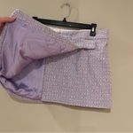 Mango  Gigi Purple Tweed Wrap Mini Skirt Photo 4