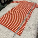 Saint James Tuckernuck Propriano Stripe Dress in Orange White Size 8 Photo 6