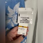 Jones New York  Sport Blue and White Hawaiian Button Up Shirt 3X Photo 4