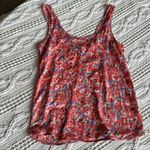 Free People  Blue and Pink Fitted Sleeveless Tank Top Photo 8