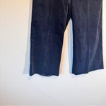 Talbots Black Velvet Wide Leg Cropped Trouser Dress Pants Womens 10 Preppy Photo 1