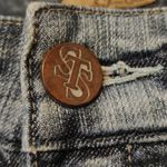 Women's See Thru Soul Denim Blue Straight Jeans Size 25 EUC #0693 Photo 4