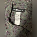 Sag Harbor EUC  Grey and Purple Button Down Floral Blouse size 8 Photo 7