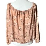 Forever 21  Women's Floral Blush Pink Women's Top Sz S Photo 3