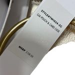 Thacker New York Golden Genuine Leather Clutch Gia Pouch & Card Case Set Gold Photo 2