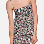 ZARA Mini Dress Size Medium Floral Printed Stretchy Photo 0
