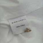 Bird & Knoll Bo Tiered Cotton Mini Dress in White Small Photo 7