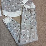 Cuddl Duds White Gray Polar Bear Cozy Warm Winter Pajama PJ Set Photo 4