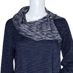 Soft Surroundings Sweater Women Small Blue Weekending Cowl Pullover Tunic Casual Photo 4