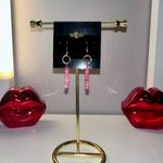 Boutique Gold  Earrings Drop Rose Quartz  Photo 1