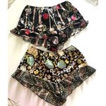 Victoria's Secret NWT Two Floral Ruffle Intimate Sleep Sleepwear Shorts Sz M Photo 1