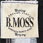 Vintage EUC B MOSS faux wrap dress shirt small Black Photo 2