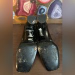 Bally Black Suede and Green Patent Leather Block Heel Shoes
Size 7.5 Photo 4