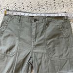 frame denim FRAME Le Service Cargo Military Straight Leg Crop Pants Green (Size 29) preppy Photo 4