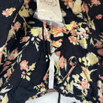 Free People Black Hilary Floral Printed Top NWT Size Medium Photo 4