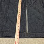 J.Crew Women's Denim Jean Skirt Size 24 Dark Wash Gold Button Pockets Midi NWT Photo 7