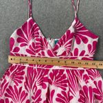 Southern Frock Mini Dress Womens 4 Pink/White Spaghetti Strap Swiss Dot Sundress Photo 4