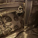 Brighton  Pebbled Leather Purse Shoulder Bag Black Braided Heart Classic Boho Y2K Photo 13