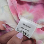 Pink White Tie Dye Smocked Off the Shoulder Area Stars Kaia Dress Size Small Photo 9