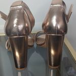 Torrid rose gold two strap tapered heels size 8.5 w Photo 3