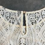 ZARA Crewneck Lace Tiered Sleeveless Tank Top Size Small Cottagecore Boho Photo 4