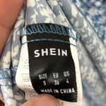SheIn  Flower print blue long‎ dress Photo 5