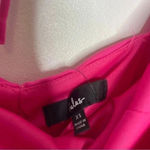 Lulus  Feel the Attraction Hot Pink Ruched Long Sleeve Bodycon Dress Size XS nwt Photo 3