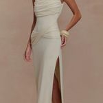 Meshki Henly Slinky Drape Maxi Dress - Ivory Photo 3