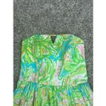 Lilly Pulitzer  Strapless Richelle Mini Dress Elephant Ear Corset Top Tie Back 00 Photo 3