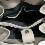 Nine West  Samira Satchel Milk Tassel Faux Leather Purse Handbag Photo 3