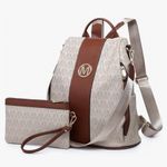 Amazon MKP COLLECTION Women Fashion Backpack Purse Multi Pockets Anti-Theft Rucksack Travel Shoulder Bag Handbag Photo 0