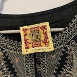 Free People Black & Gold Embellished Sparkly Dress Photo 4