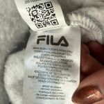 FILA Purple White Gray Retro Chevron 1/4 Zip Pullover Sweatshirt Fleece size S Photo 3