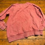 PINK - Victoria's Secret  Sweatshirt Red Wash Dog Logo Crewneck XS Photo 3