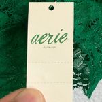 Aerie NWT  Padded Lace Strappy Bra in Alpine Green Photo 4
