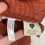 Madewell size small smocked red brown floral blouse peasTerracotta Smocked Skirt Photo 6