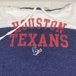 NFL  New! Houston Texas womens navy blue-white hoodie sweatshirt size XL Photo 1