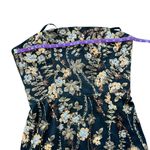 HELSI Sonya Floral Sequin Black Cocktail Midi Dress Floral Size Medium Photo 6