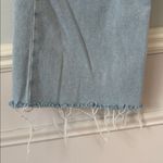 Kensie The Kaya High Waist Raw Hem Wide Leg Jeans Light Blue Ankle Sz 10/30 Photo 4