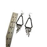 Bebe Kim Kardashian  Triangle Fringe Earrings Photo 7