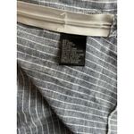 Antonio Melani Size 14 Denim Blue White Striped Linen Tank Top Summer Side Zip Photo 5