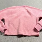 Everlane ⭐️ The ReNew Fleece Raglan Sweatshirt in Barbie Pink Size Small Photo 4