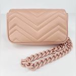 Gucci  GG Marmont Calfskin Chevron Matelasse Double G Shoulder Bag Chain Belt Bag Photo 13