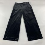 Old Navy  Black Stretch Velvet Wide Leg Cropped Pant XS Photo 0