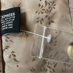 EXPRESS Wide Wale Tan Corduroy Concealed Button Jacket Button Up CollarSize 7/8 Photo 7