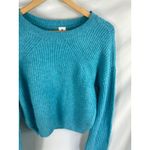 Abound  Womans Soft Bright Blue Ribbed Sweater Size Small Photo 1