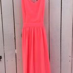 L'ATISTE Neon Coral Maxi Dress Photo 0