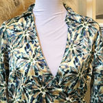 Bailey 44 Majestic Multicolored Long Sleeve Wrap Shirt Blouse size Small Photo 1